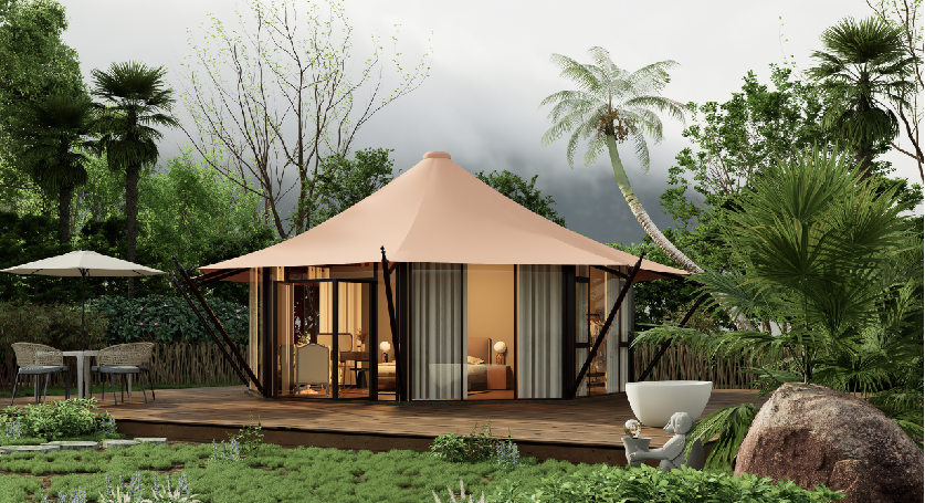 梁河县异形篷房定制：专属设计赋能，打造城市户外专属名片